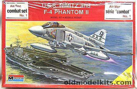 Monogram 1/825 USS Nimitz and F-4 Phantom II Marines Air/Sea Combat Gift Set 1, 6083 plastic model kit